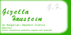 gizella haustein business card